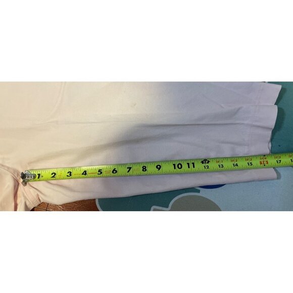 Croft and Barrow Light Pink Pull On Elastic Waist Flat Front Cropped Pants Sz 4P - Picture 7 of 8